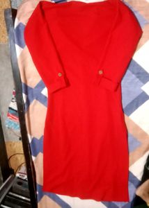 Chic Red Button-Down Kurta