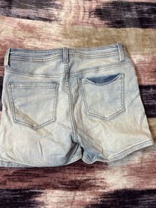 Distressed Denim Shorts