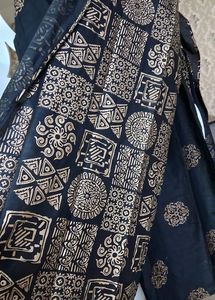 Stylish Libas Black And Golden Patch Work With Plazoo And Stunning Duppatta