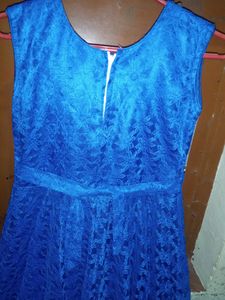 Blue Lace Party Dress