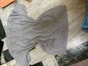Sparkly Grey Knit Top