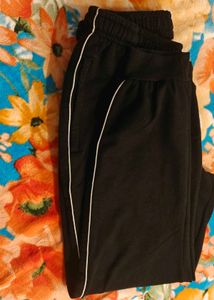 Winter Black Track Pants