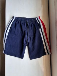 Boys Navy Side Striped Shorts