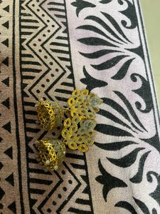 Clearance Sale Traditional Grey Jhumki