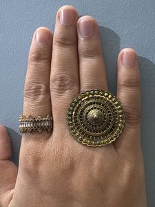 Boho Statement Rings Set