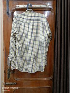 Checked Yellow Casual Like New Shirt