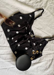Polka Dot DIVIDED Top