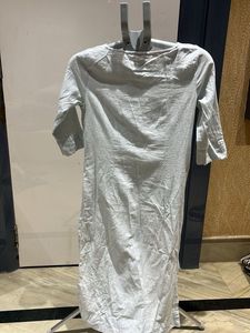Elegant Grey Cotton Kurta