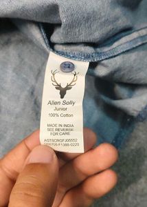 Allen Solly Women Navy Blue Printed Shirt