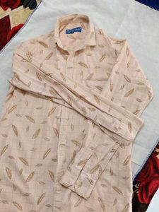 Feather Print Casual Shirt