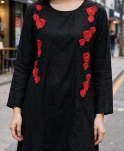 red rose kurti