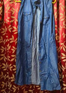 💙 Sleeveless Denim Shirt Dress 💙