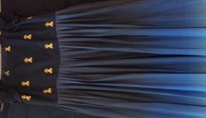 Elegant Black Ethnic Gown with Gold Embellishments
