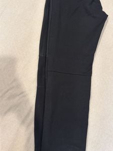 Stylish Black Zip Detail Pants