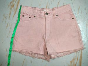 Cute Pink Denim Shorts