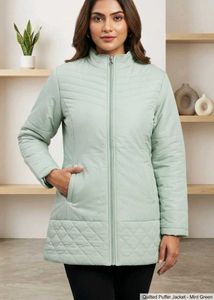 Pastel Quilted Puffer Jacket