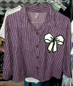 Plaid Button-Up Shirt