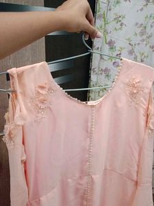 Elegant Peach Ethnic Gown | XL size