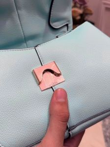 POLENE Chic Teal Handbag