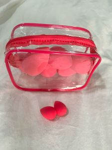 Makeup Sponge Set with free Pouch and mini blender
