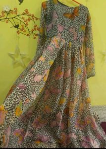 Flowy Butterfly Print Maxi Dress
