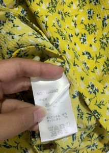 Yellow Floral Off-Shoulder Top from Hong Kong