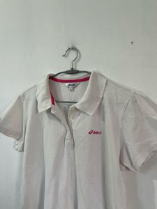 ASICS white polo