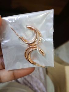 Chic Rose Gold Multi-Row Hoop Earrings