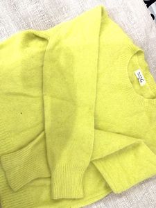 Bright Yellow Knit Sweater