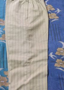 Men's Striped Kurta with Pink Inner