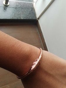 Rose Gold Feather Bangle