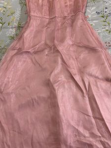 Blush Pink Strapless Gown
