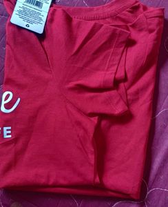 Red "Positive Mind Vibes Life" T-Shirt