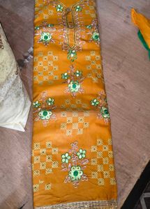 New suit material with chiffon dupatta