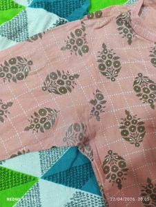 Beautiful Pink Printed Kurta