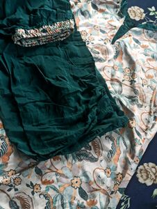Elegant Floral Print Kurta Set