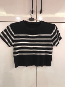 striped crop top