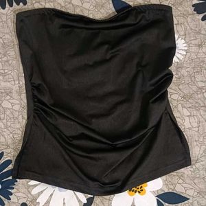 Black Strapless Tube Top