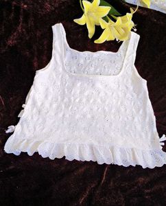 Zara Girls White Summer Top