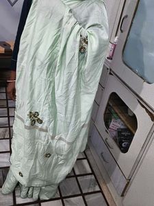 Elegant Pastel Green Saree