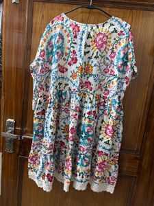 Floral Print Lace Dress