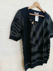 Striped Short Sleeve Top