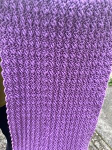 Handmade Lavender Crochet Scarf