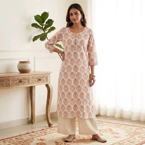 Fabindia block print kurti