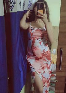 Stunning Tie-Dye Maxi Dress with Slit