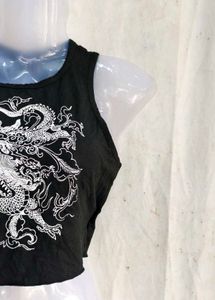dragon print top