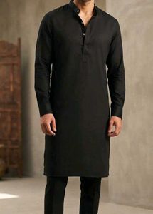 Classic Black Kurta