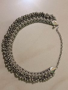 Bohemian Oxidized Silver Necklace