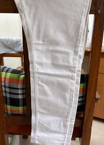 Classic White Denim Jeans