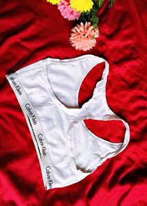 Calvin Klein White Sports Bra